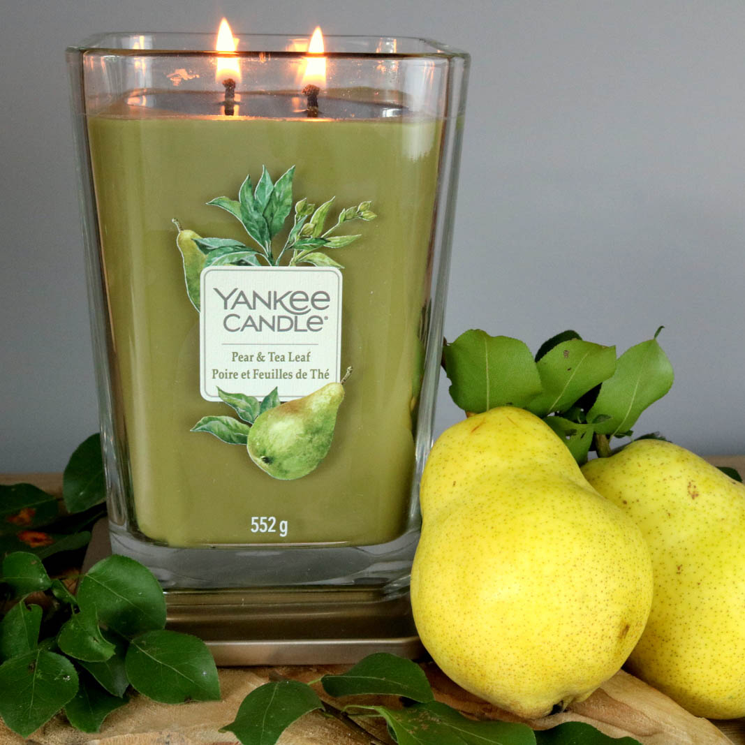 Lumanare parfumata Yankee Candle elevation collection pear tea leaf Borcan mare