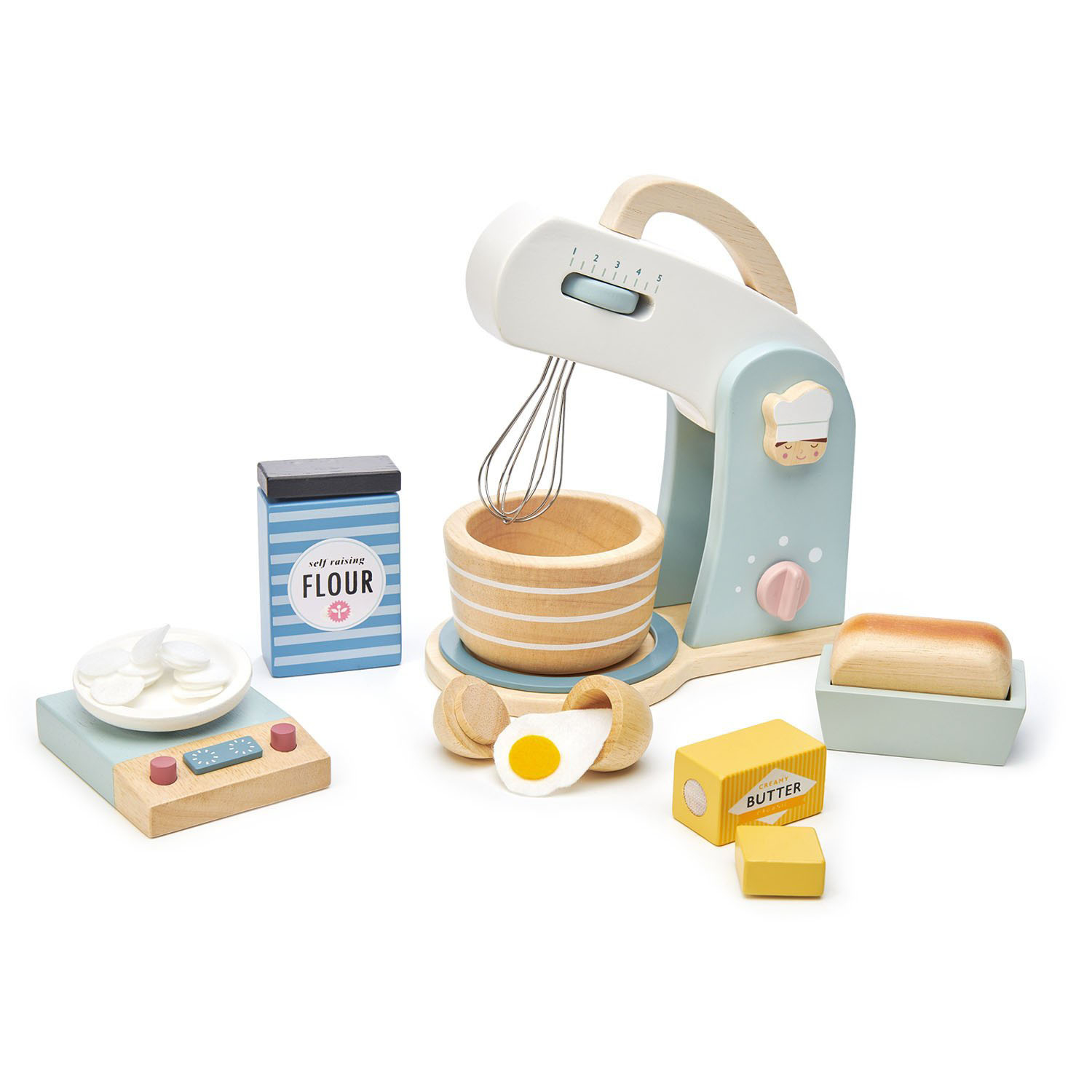 Set jucarii din lemn Robot de bucatarie cu accesorii, 27 piese